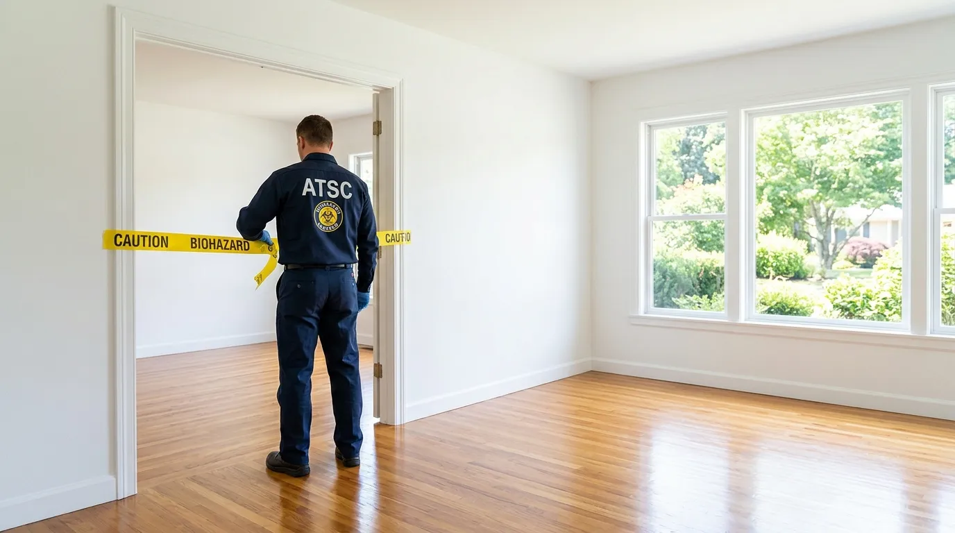 Certified biohazard cleanup crew performing Decomposition Cleanup in Sugarmill Woods